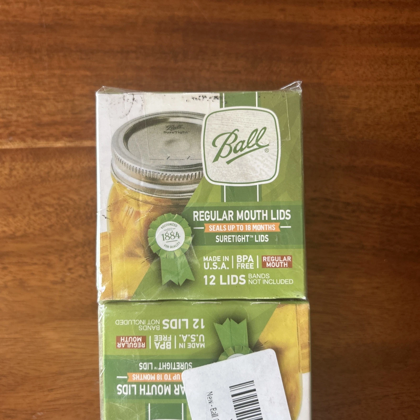 Ball Glass Regular Mouth Jar Lids 6 Pack