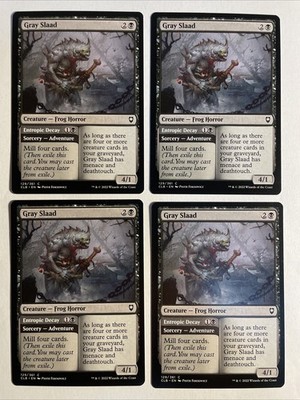 4x Mtg Baldur's Gate Gray Slaad NM/M Magic The Gathering Mtg