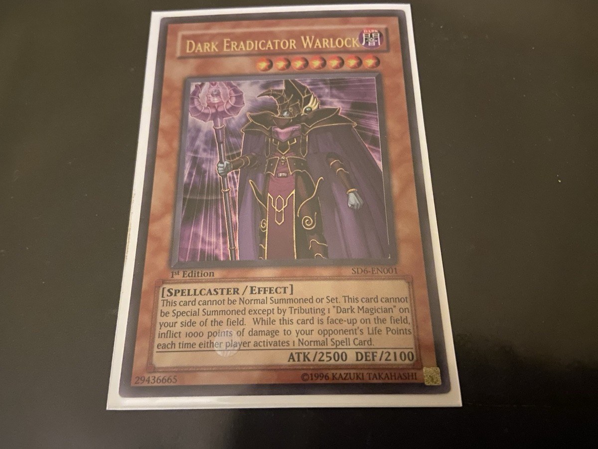 Dark Eradicator Warlock Ultra Rare SD6-EN001 Spellcaster's Judgment 1st  Edition