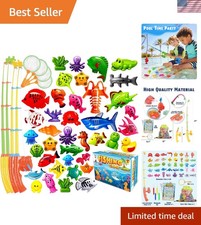 Magnetic Fishing Toys Game Set for Kids  Water Table Bathtub Kiddie Pool Par...