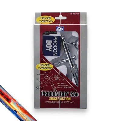 GSI Creos Mr. Procon Boy Silver Metal PS265 Single Action Airbrush 0.3mm Japan