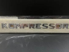 Schriftzug " KOMPRESSOR" Typenschild in Chrom f&uuml;r Mercedes W202 + R170 SLK NEU
