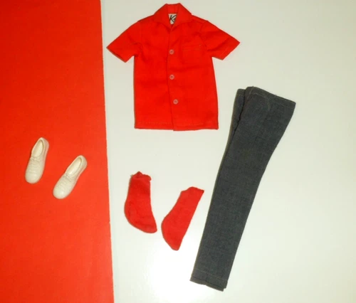 MATTEL VTG KEN GOING BOWLING 1965 #1403 outfit doll clothes COMPLETE