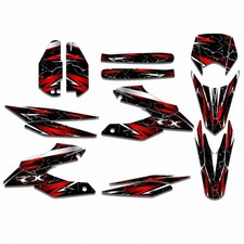 APRILIA SX125 / RX125 GRAPHICS KIT "BLACK, WHITE & RED" BRAND NEW - 2018 / 2024
