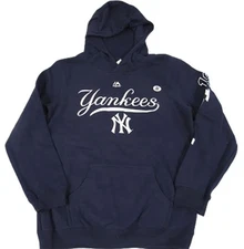 New York Yankees #19 Mashiro Tanaka Womens Size S Small Blue Majestic Hoodie