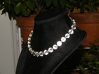Antique Marked "CZECHOSLOVAKIA" CHOKER NECKLACE Clear Faceted Rhinestones — photo 2