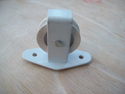 CAST IRON SINGLE DOUBLE WHEEL SCREW PLATE PULLEY Clothes airer dryer - Picture 10 of 16