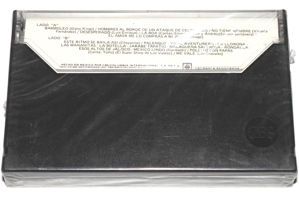 Como Bailar Sabroso Versiones Originales (Cassette Tape Mexico 1989) NEW SEALED - Imagem 2 de 4