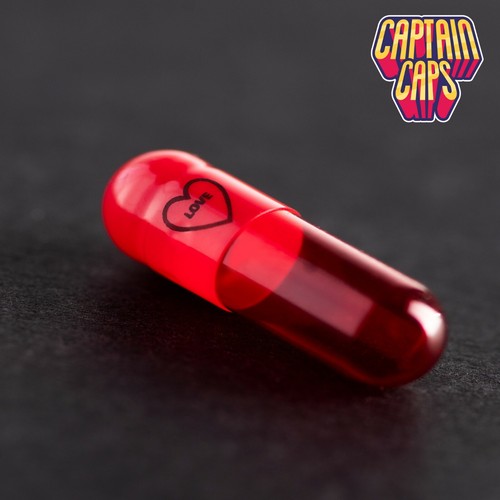 1000 x Gelatin Capsules Size 1 Joined - Love Hearts - Imagen 1 de 4