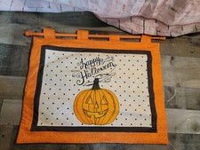 Happy Halloween pumpkin banner flag decor