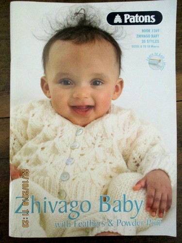 ~PATONS BOOK No. 1269 - ZHIVAGO BABY - 35 STYLES/PATTERNS - 0 to 18 MONTHS -VGC~ - Picture 5 of 17