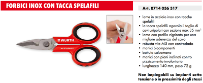 Forbici Da Elettricista In Acciaio Inox Fumasi - Giansante Elettricit&agrave; SRL, Forb