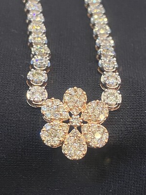 Pendentif En Or 14 Carats (585) Avec Diamant Naturel 0,42 Cts - Couleur G, Clarté SI1, Rond Brillant - Neuf Certifié