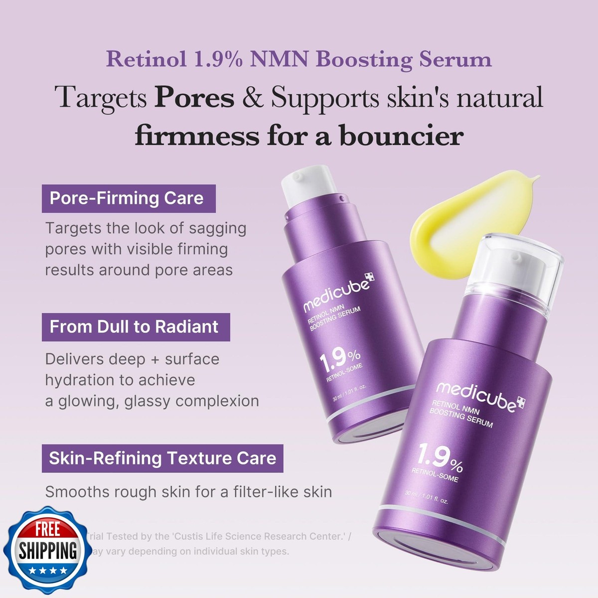 medicube Retinol-some 1.9% NMN Boosting Serum for Intensive Firming, Hydratio