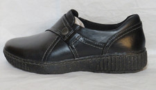 CLARKS WOMEN'S CAROLINE PEARL LOAFER US 6 W BLACK LEATHER 67514 FLAT NEW NIB