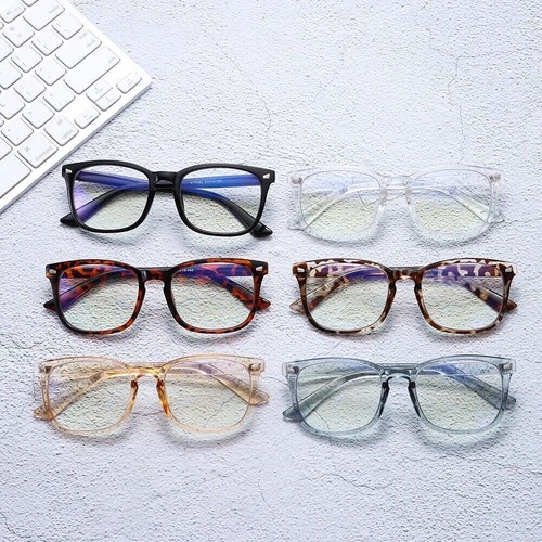 Progressive Multifocus Reading Glasses TR90 Square Anti Blue Full-rim Magnifier