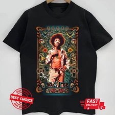 Jimi Hendrix Singer men Black T-Shirt S-3XL Q6984