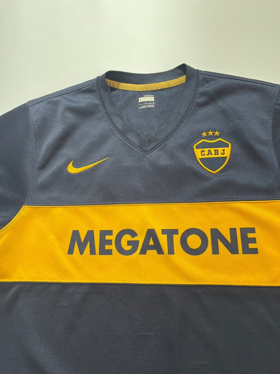 Boca Juniors (argentina) home nike megatone 2008 #7 size L | eBay