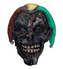 Adult Twisted MAD JOKER Mask Mardi Gras Evil Jester Clown Mens Costume Accessory
