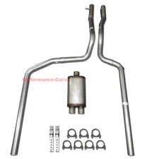 87-96 Ford F150 F250 Truck Performance Dual Exhaust System w/ MaxFlow Muffler