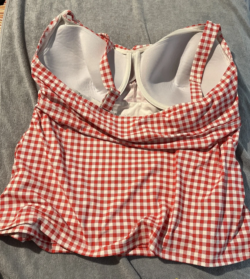 Sujetador Tankini Lands End Talla Grande 16W Desgarrado Interior Ver Fotos Foto 3 de 4