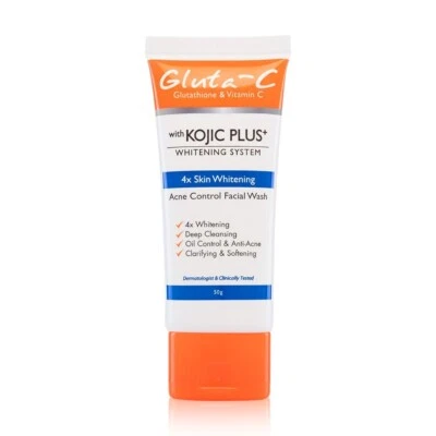 Gluta-C Kojic & Glutathione Acne Control Face Facial Wash 50g - Skin Lightening