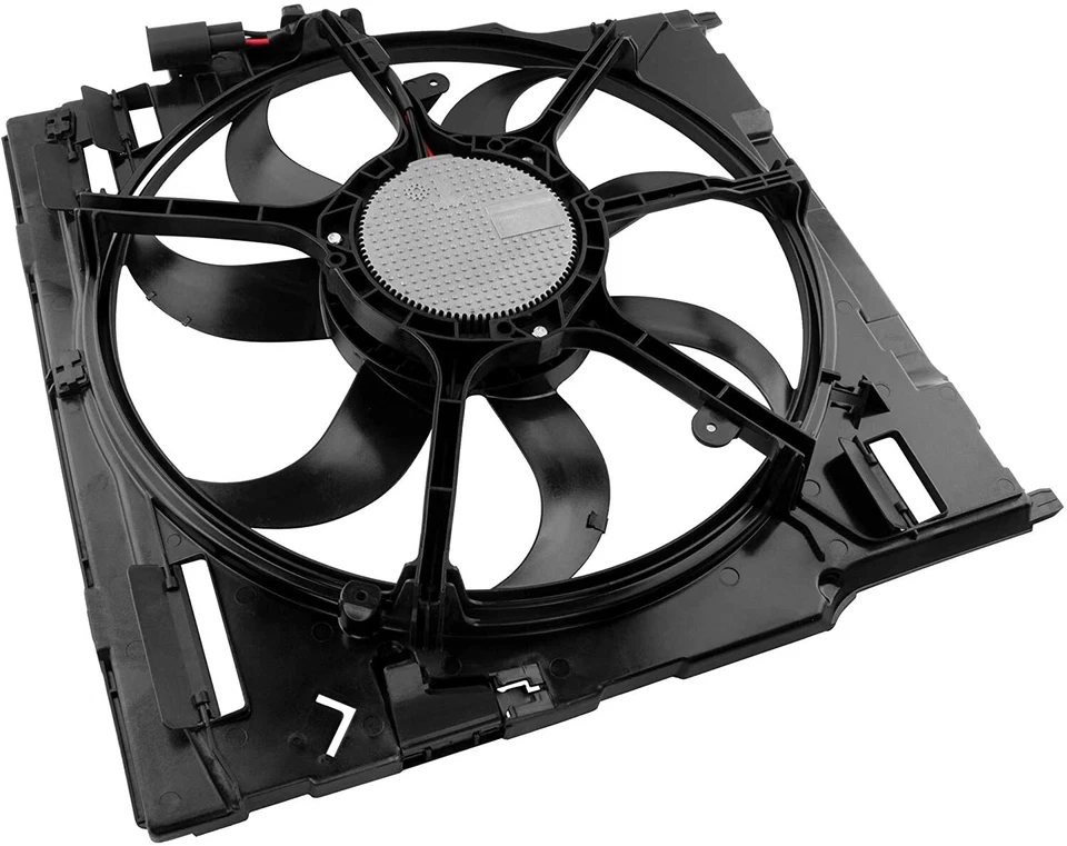 17427533558 Se adapta a BMW E70 X5 2007-2010 Radiador Ventilador Motor Conjunto Delantero Foto 3 de 4