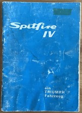 Triumph Spitfire MK4 1300  Betriesanleitung Juni 1973 Original