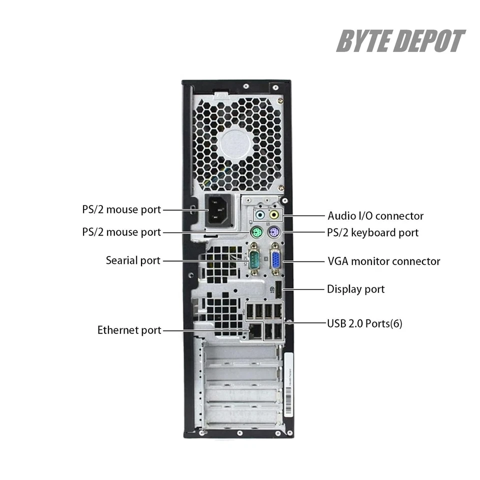 HP Desktop Computer PC i7, up to 64GB RAM 17TB SSD, Windows 11/10,WiFi, DVD-RW - Image 3 of 4