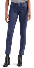  59.50 Levi Classic Skinny Mid Rise Odessey Grey/Blue Tint Brushed Denim Pants