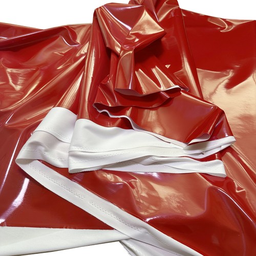 SHINY HIGH GLOSS STRETCH PU LATEX RUBBER VINYL PLEATHER GOTHIC FETISH FABRIC 54" - Picture 126 of 128