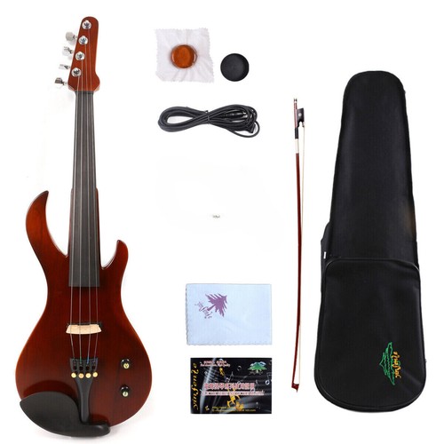New 4/4 Electric Violin Hand made Guitar Shape Ebony Fittings Professional