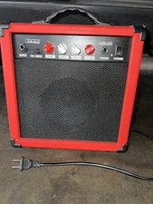 LyxPro Electric Guitar Amp 20 Watt Amplifier AGL-20 Red Works Great!