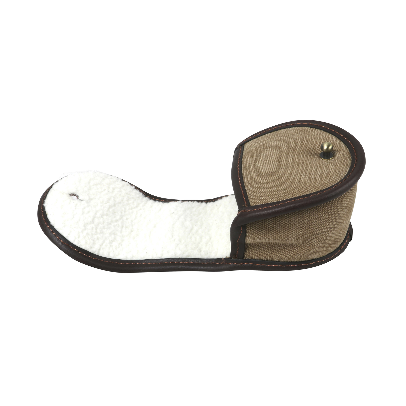 TOURBON 3" Fly Fishing Reel Storage Pouch Canvas&Leather Spool Padded Cover Case