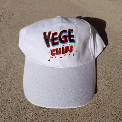 Vege Chips Hat Snack Mens White On The Lite Side Strap Cap 2018 Veggie Food