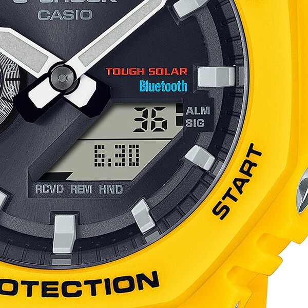 新品 G-SHOCK GA-B2100C-9AJF bluetooth GAB2100C-9A | Yellow Analog-Digital Men's Watch - G-SHOCK
