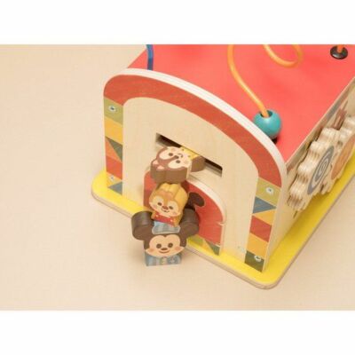 NEW Disney KIDEA BUSY BOX Mickey & Friends Wooden Toy Building 