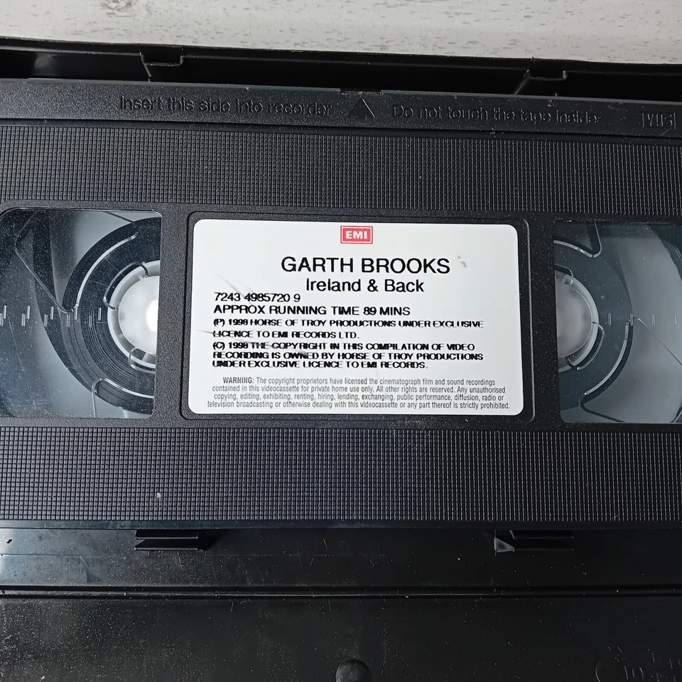 GARTH BROOKS CROKE PARK LIVE VHS - RARE RETRO VIDEO TAPE - Image 2 of 4