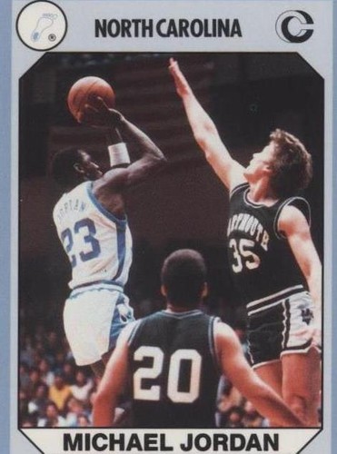1990 North Carolina Michael Jordan basketball card UNC Tar Heels