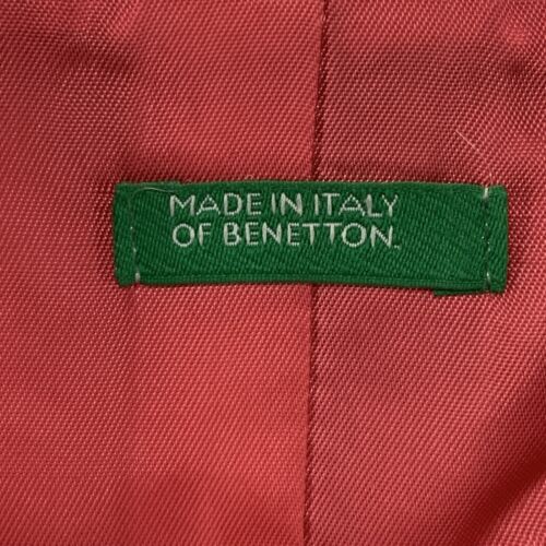Chaqueta de tweed United Colors of Benetton para mujer rosa mezcla de lana Italia talla 42 - Imagen 2 de 11