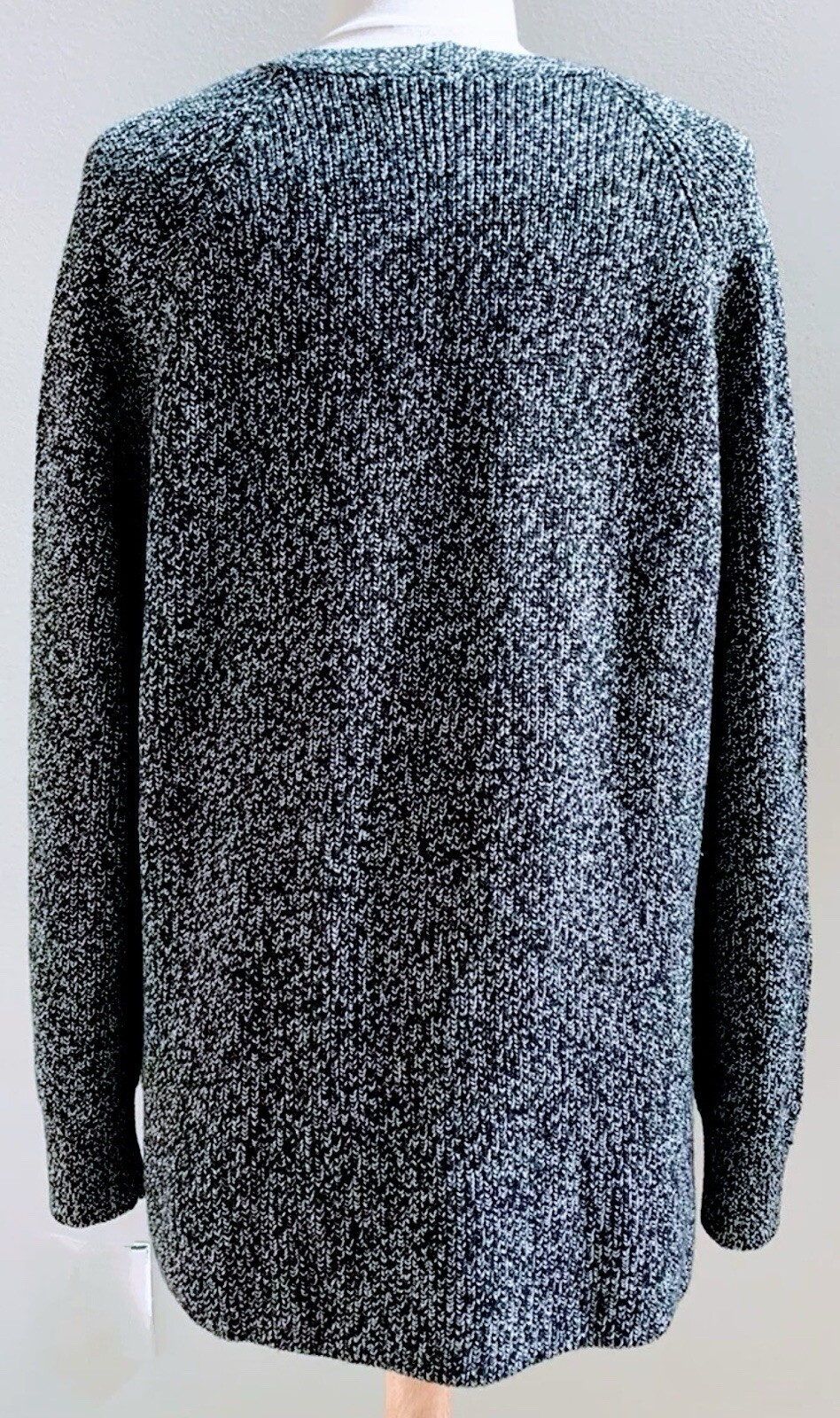 Black White Marled ATHLETA  Switchback Pullover W… - image 3