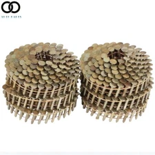 3600Pcs 3/4'' ×.120'' Smooth Galvanized Shank Coil Roofing Nails 15 Degree