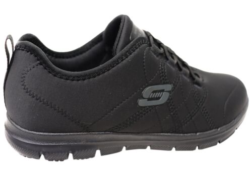 Skechers Womens Relaxed Fit Ghenter Srelt Slip Resistant Work Shoes - Picture 3 of 6