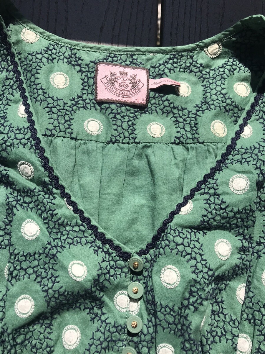green emerald velvet dress Juicy Couture Y2K Dress – East Village Vintage Collective main image 0