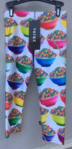 $52 New Zara Terez Rainbow Cereal Capri Leggings