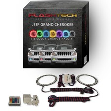 Rgb Angel Eye Led Halo Kit Ir Remote For 05-10 Jeep Grand Cherokee Fog Lights Rgb Angel Eye Led Halo Kit Ir Remote For 05-10 Jeep Grand Cherokee Fog Lights