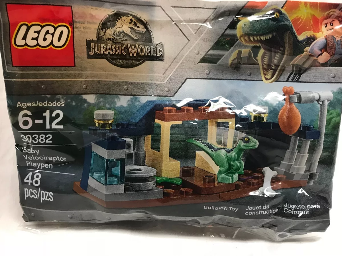 LEGO 30382 JURASSIC WORLD BABY VELOCIRAPTOR PLAYPEN POLYBAG 48 PIECES