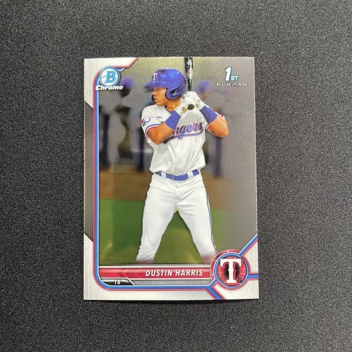 2022 Bowman Chrome Prospects Dustin Harris Texas Rangers #BCP-119 1st ...