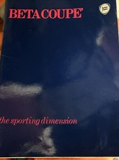 The Lancia Beta Coupe Car Sales Brochure Frameable