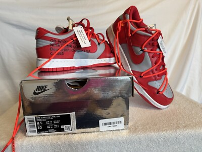 Nike Dunk Low Off-white University Red 
